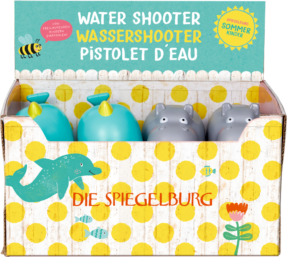 Wassershooter Wal oder Nilpferd Spiegelburg Sommerkinder