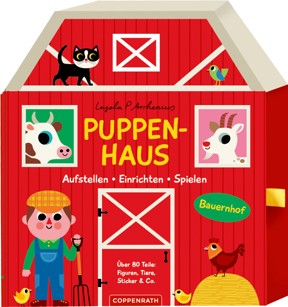 Puppenhaus Bauernhof - Aufstellen, Einrichten, Spielen