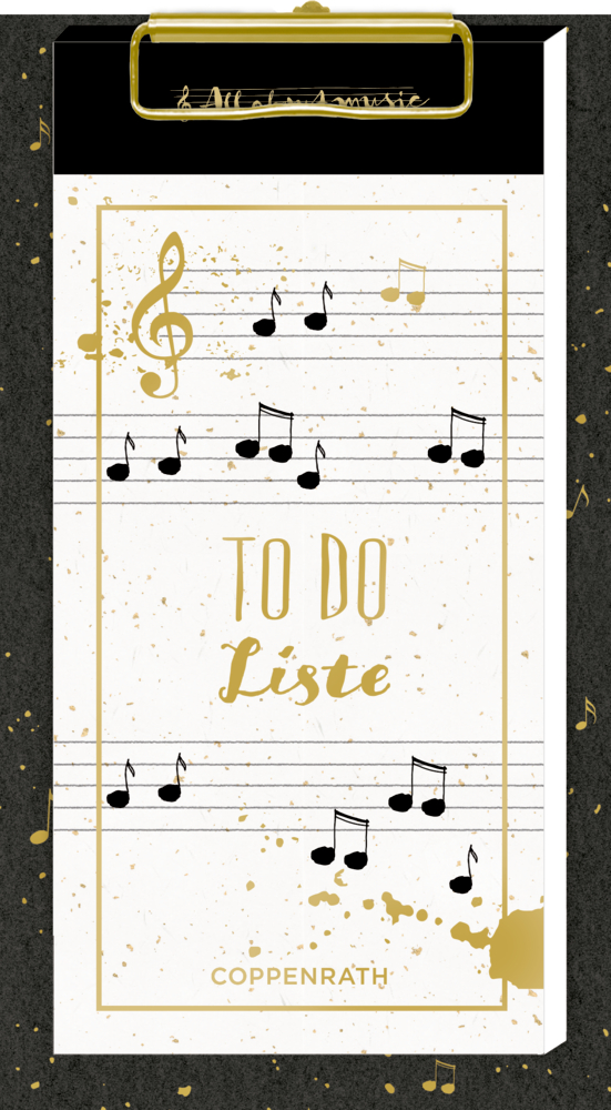 Notizblock - TO DO Liste (All about music)