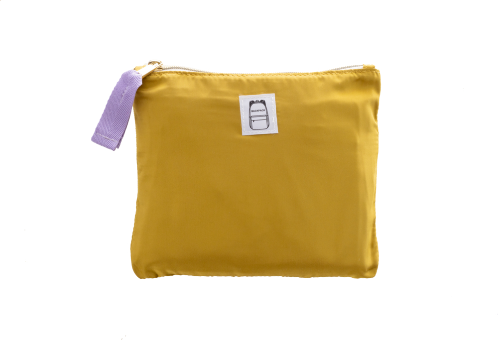 gelb, Damen-Rucksack mit Falttäschchen Taschenzauber