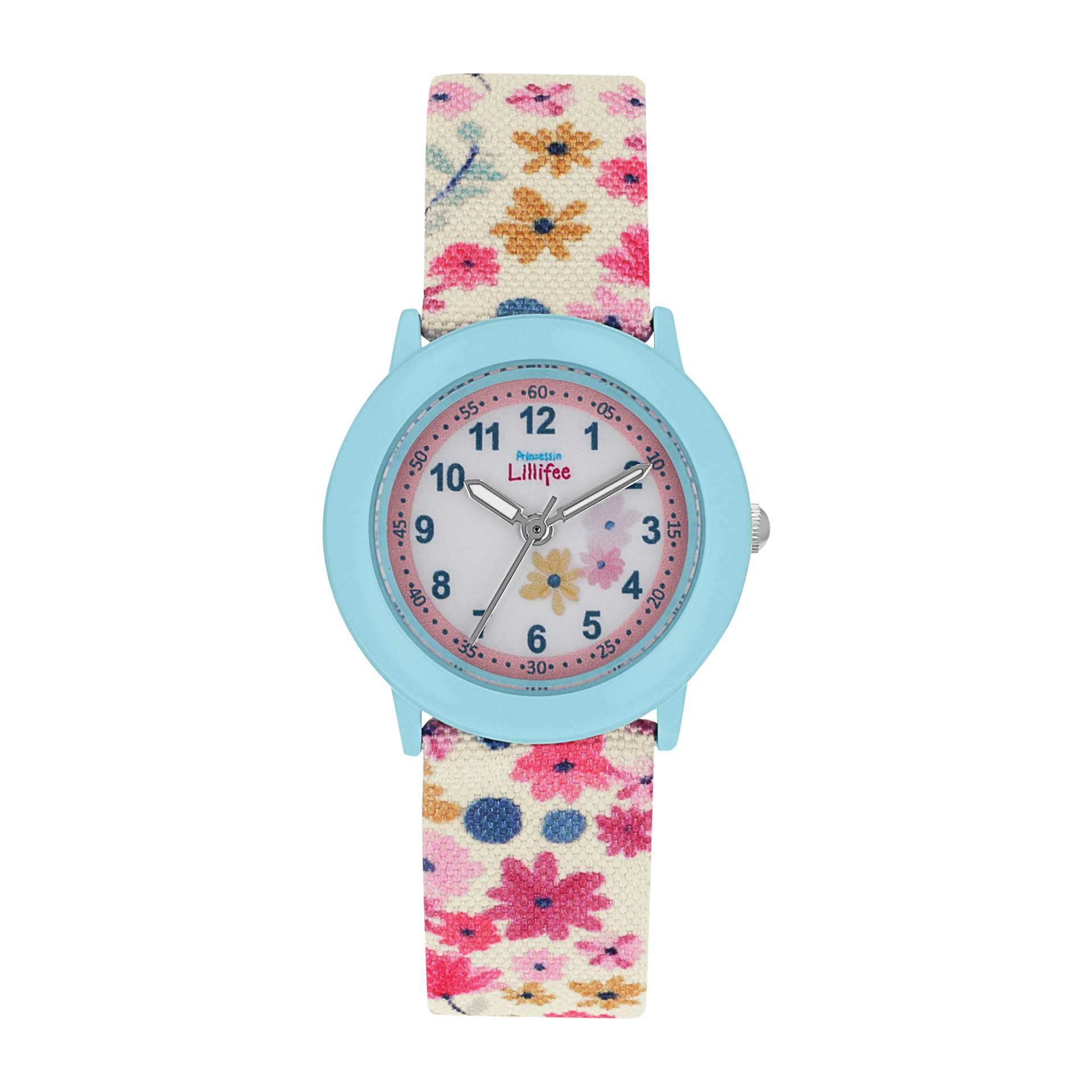 blau/weiß, Armbanduhr Prinzessin Lillifee (Lizenzmarke Amor) blau/weiß, Armbanduhr Prinzessin Lillifee (Lizenzmarke Amor)