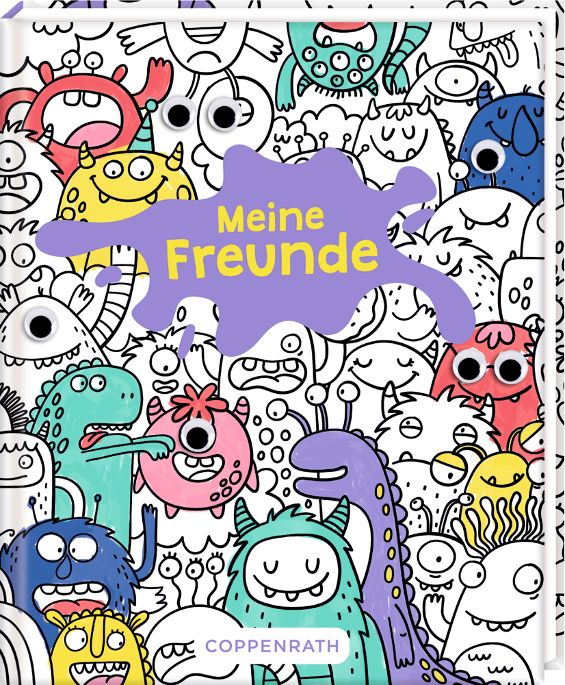 Freundebuch: Monster mit Wackelaugen - Meine Freunde