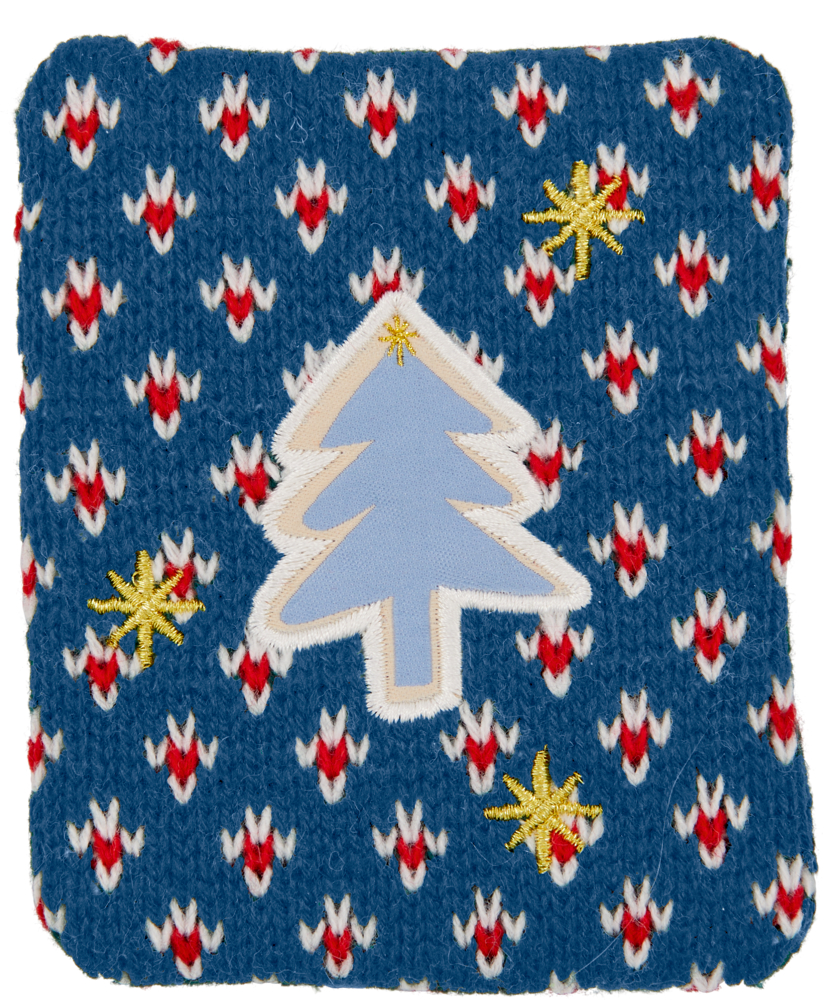 blau, Wärmekissen - Lichterhelle Weihnachtszeit