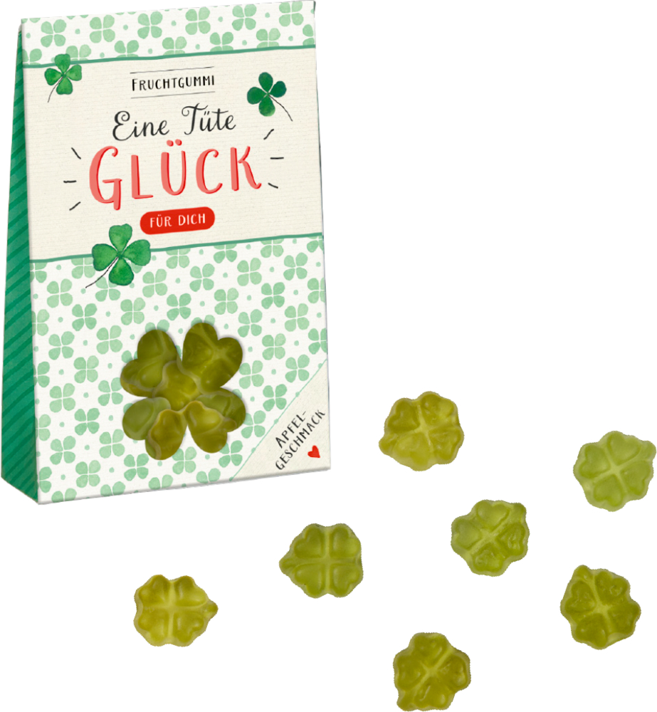 Fruchtgummi Kleeblätter - Viel Glück