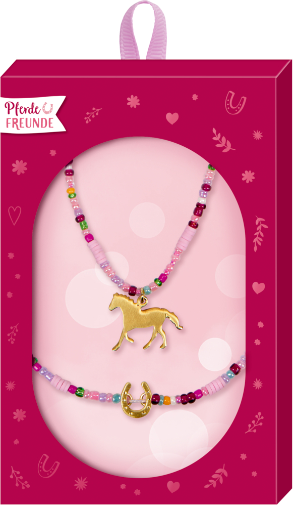 Schmuckset (Armband & Kette) - Pferdefreunde