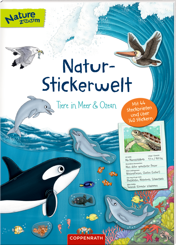 Natur-Stickerwelt: Tiere in Meer & Ozean (Nature Zoom)