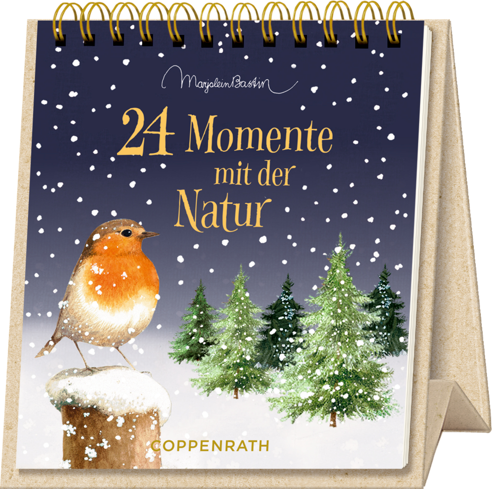 24 Momente mit der Natur, Tisch-Adventskalender (Bastin)