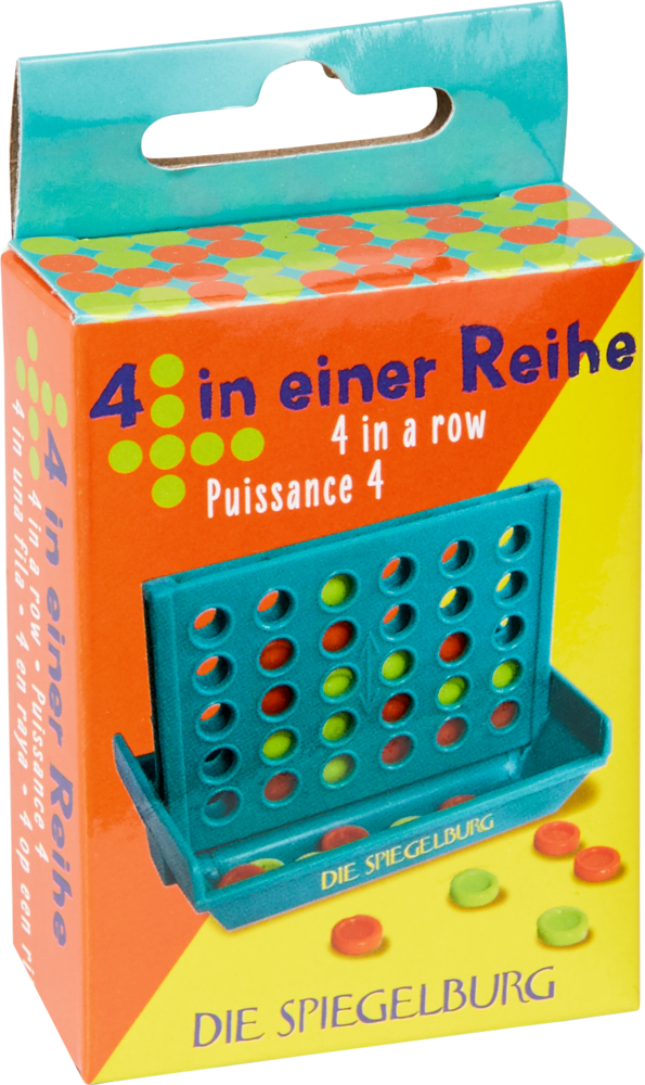 Die Spiegelburg Mini-Spiel "4 in einer Reihe" Bunte Geschenke 