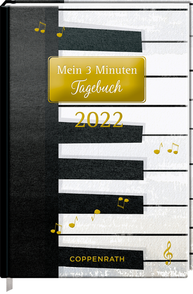 Jahreskalender: Mein 3 Minuten Tagebuch 2022 - Piano (All about music)
