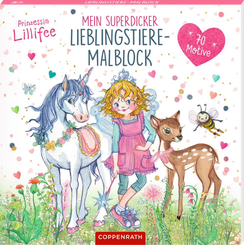 Mein superdicker Lieblingstiere-Malblock: Prinzessin Lillifee