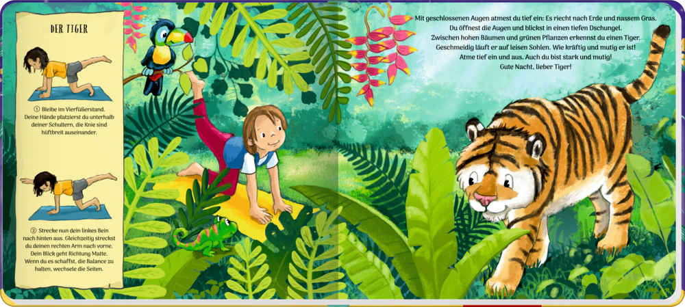 Schlafanzug-Yoga - Kinderyoga-Bilderbuch mit Poster Schlafanzug-Yoga - Kinderyoga-Bilderbuch mit Poster
