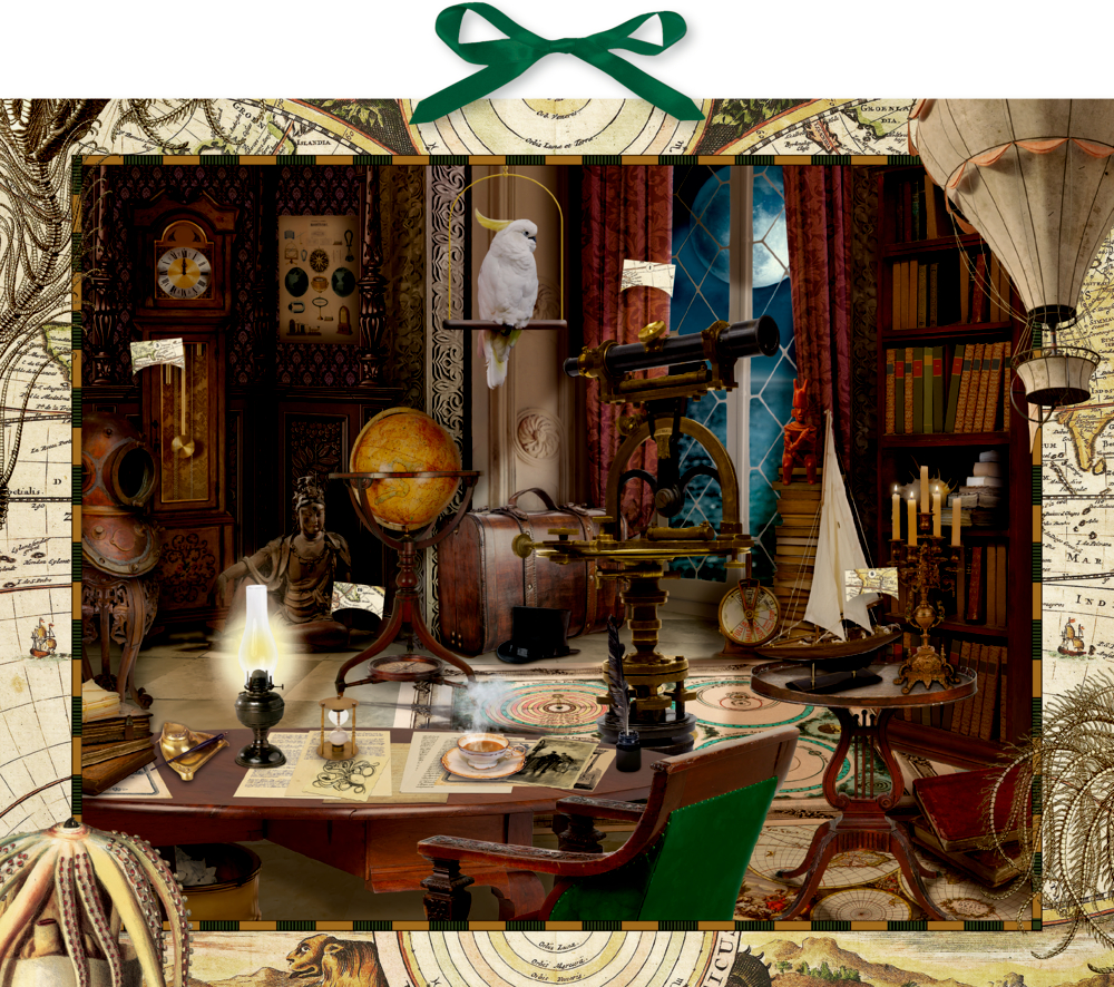 Weihnachten mit Jules Verne, Zettel-Adventskalender Weihnachten mit Jules Verne, Zettel-Adventskalender