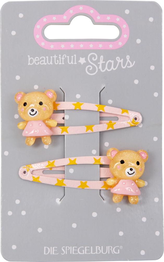 Haarclip Bunte Bärchen - beautiful Stars