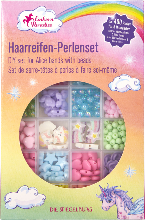 Haarreifen-Perlenset - Einhorn Paradies