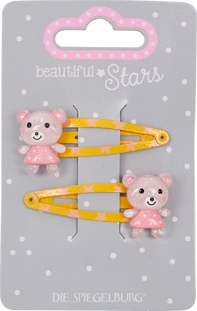 Haarclip Bunte Bärchen - beautiful Stars