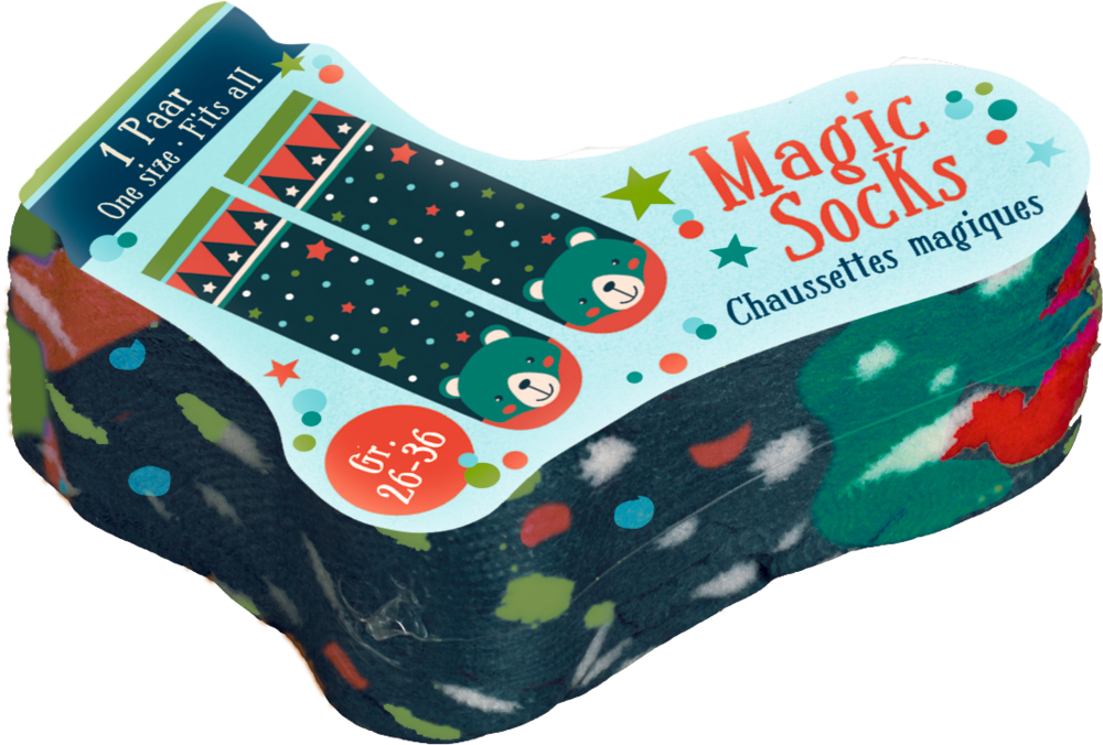 blau/Bär, Magic Socks - Wichtelzauber