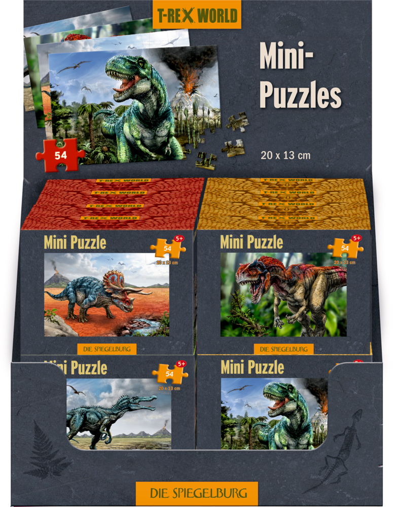 Mini-Puzzle T-Rex World (54 Teile)