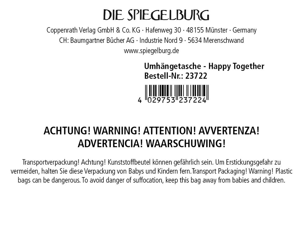 Umhängetasche Streifen/Braun - Happy Together