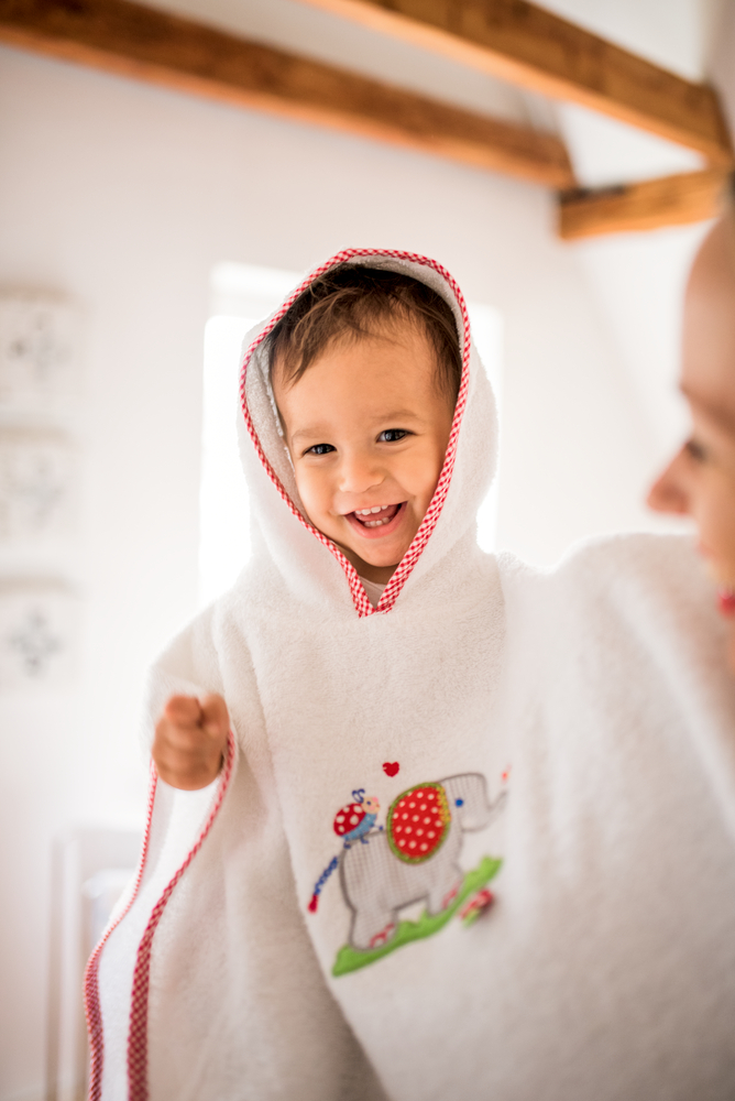 Badeponcho BabyGlück (Elefant), one size (ca. 55x46 cm)