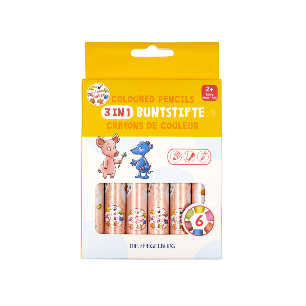 3-in-1 Buntstifte - Die Lieben Sieben 3-in-1 Buntstifte - Die Lieben Sieben