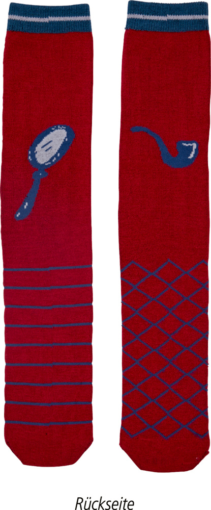 rot, Socken - Sherlock Holmes (one size/Gr.41-46) rot, Socken - Sherlock Holmes (one size/Gr.41-46)
