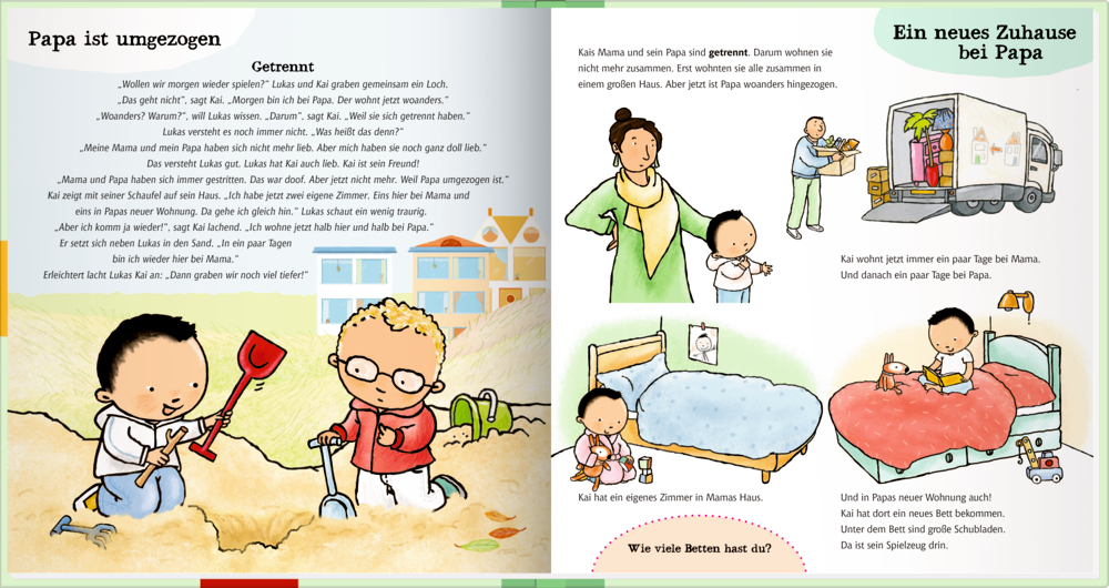 Mama und Papa trennen sich - und ich? - Ich bin schon groß, ich weiß das schon!