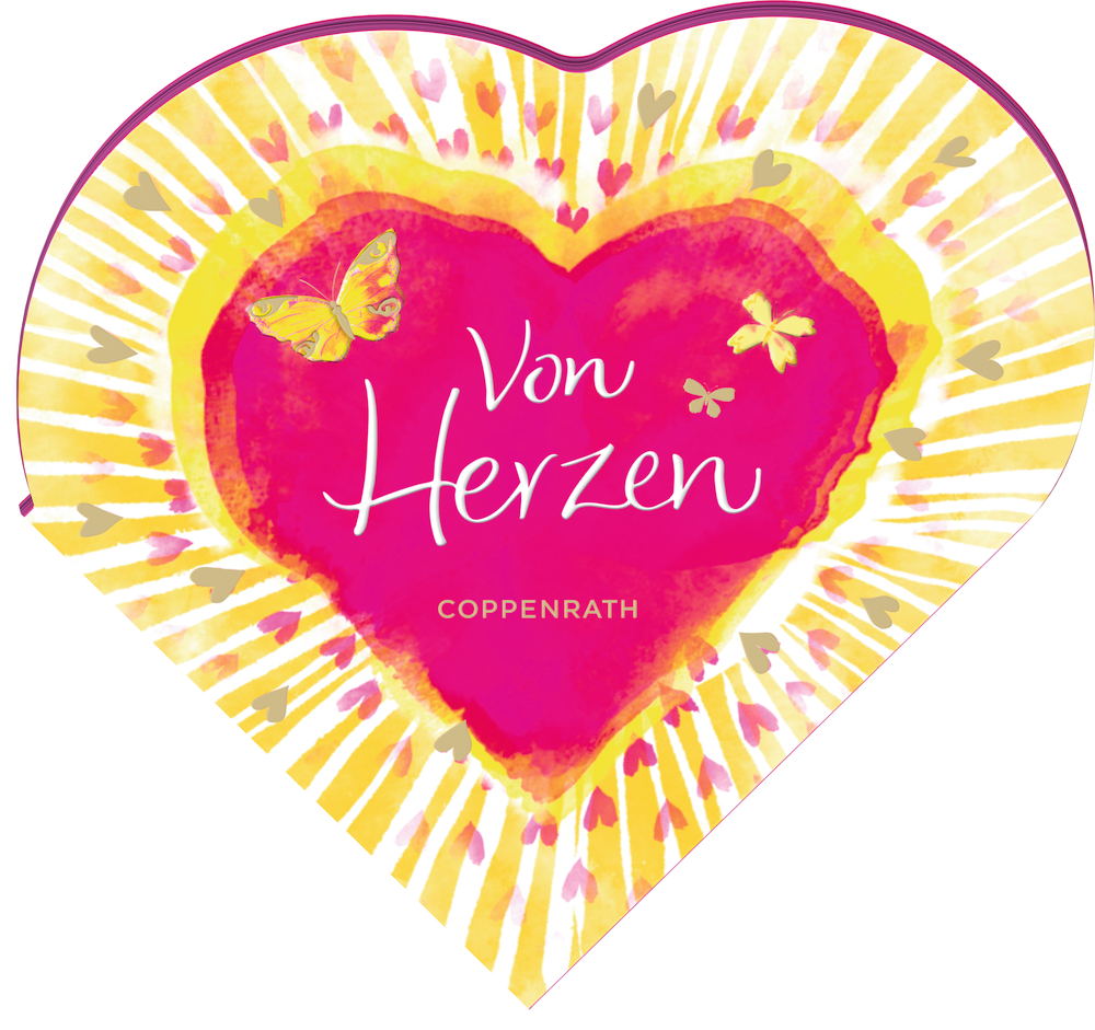 Buch in Herzform: Von Herzen