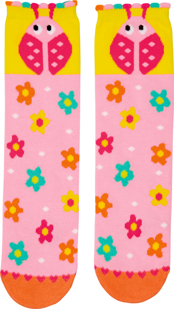 rosa/Käfer, Magic Socks Fröhliche Ostern! (one size/Gr.26-36)