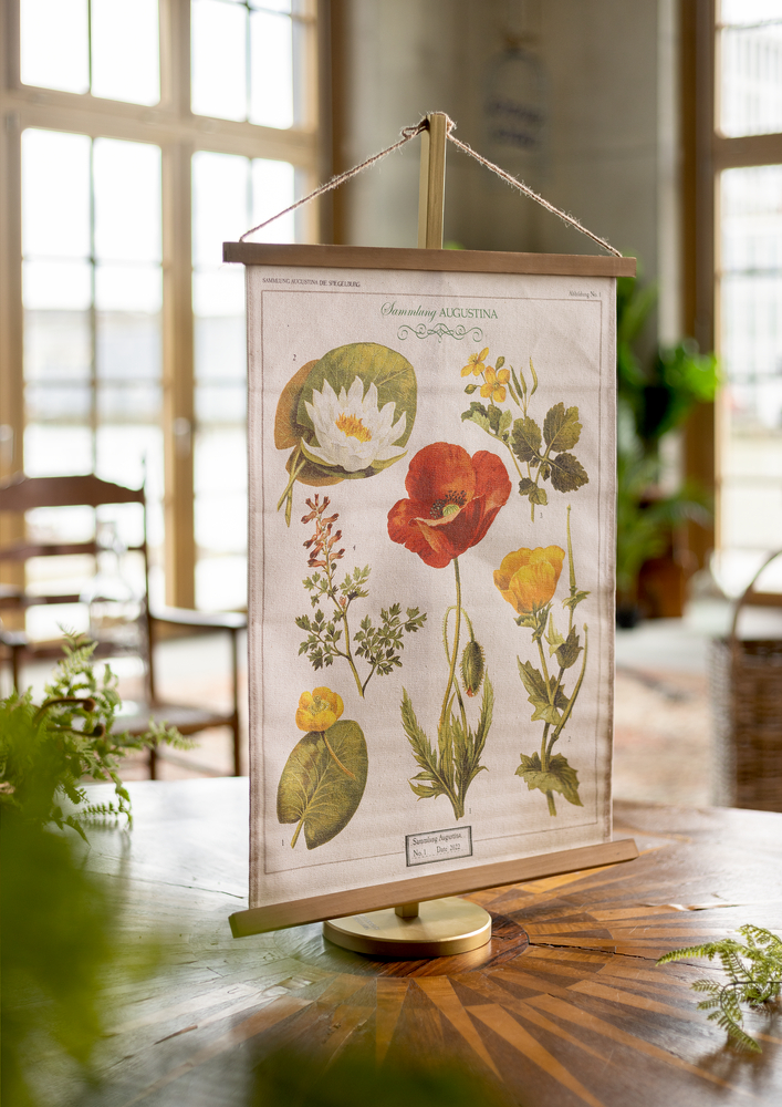 Historische Bildtafel aus Stoff (ca. 45x60 cm) - Sammlung Augustina