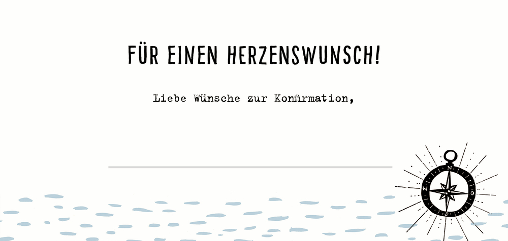 Kuvert für Geld- oder Gutschein: Zu deiner Konfirmation