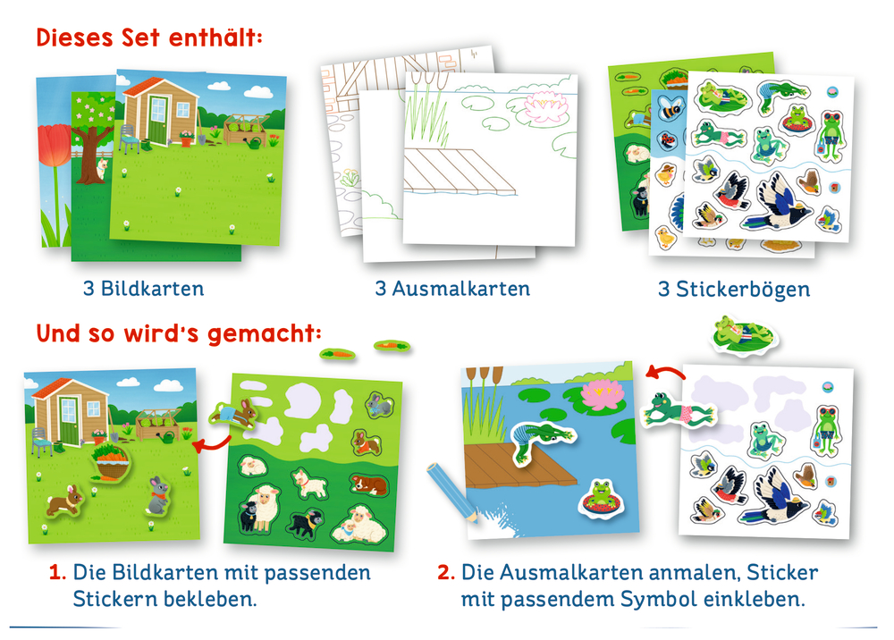 Meine Mini-Stickerwelt: Lämmchen und Co. – Mini-Künstler