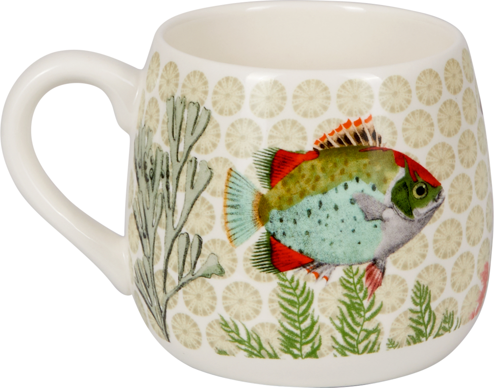 Porzellan-Tasse "Fisch" I love my Ocean