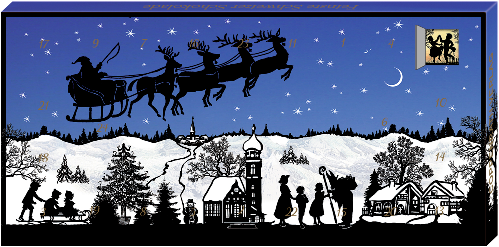 Winterdorf, Adventskalender-Schokolade (Behr)