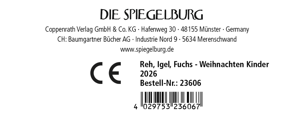Fuchs (Plüsch) - Fröhliche Weihnachten