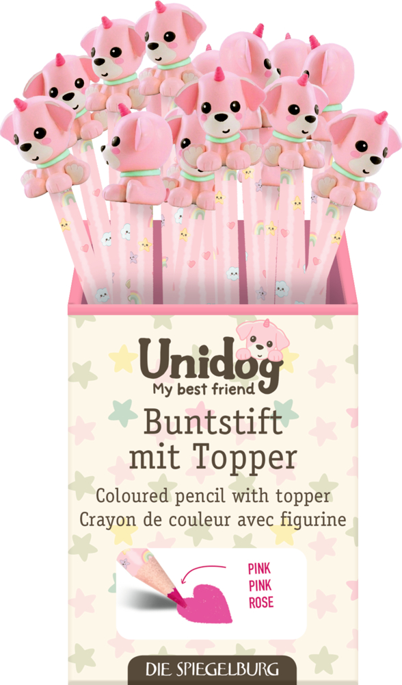 Buntstift mit Topper - UniDog