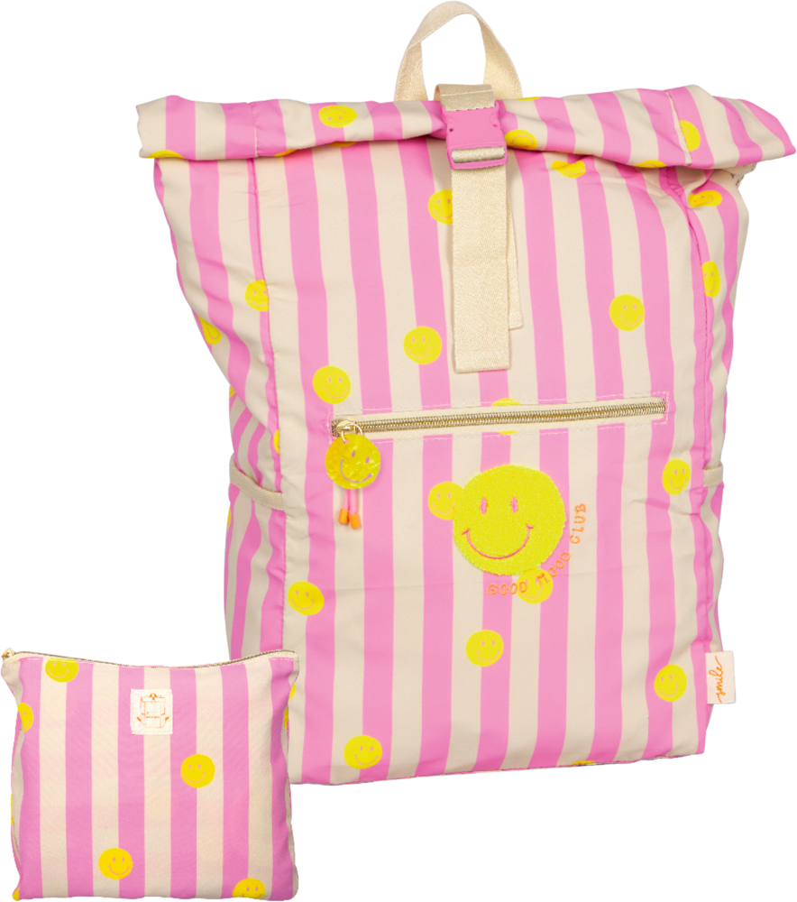 rosa gestreift, Rucksack - Taschenzauber