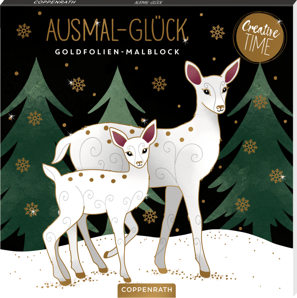 Ausmal-Glück: Goldfolien-Malblock - Magic Winter (Creative Time)