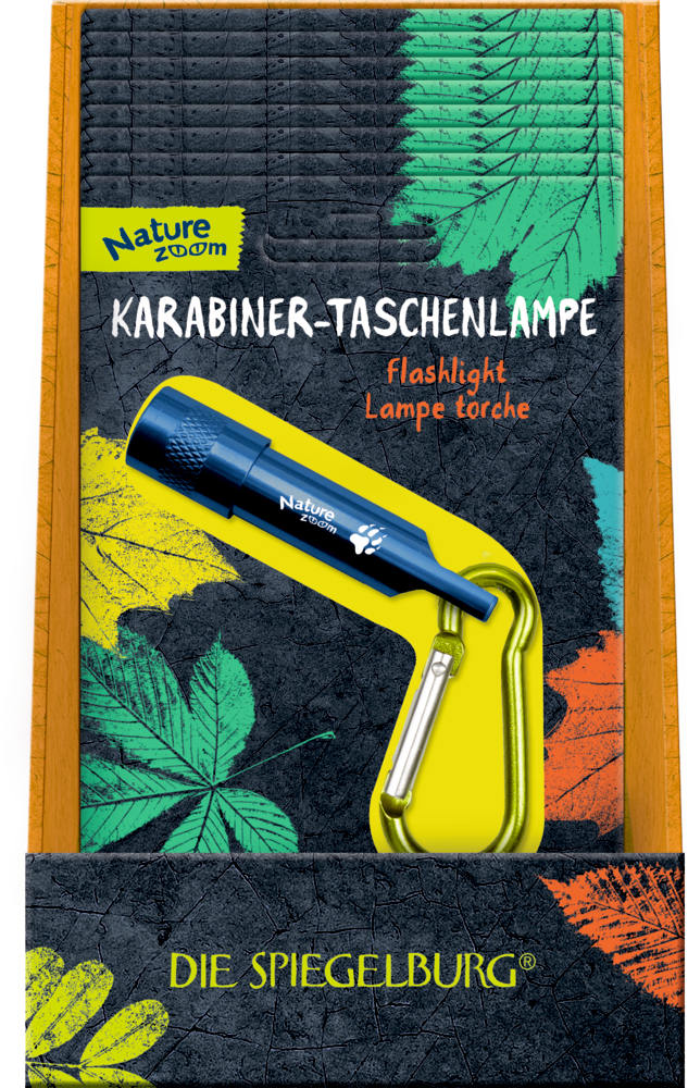 Karabiner-Taschenlampe Nature Zoom