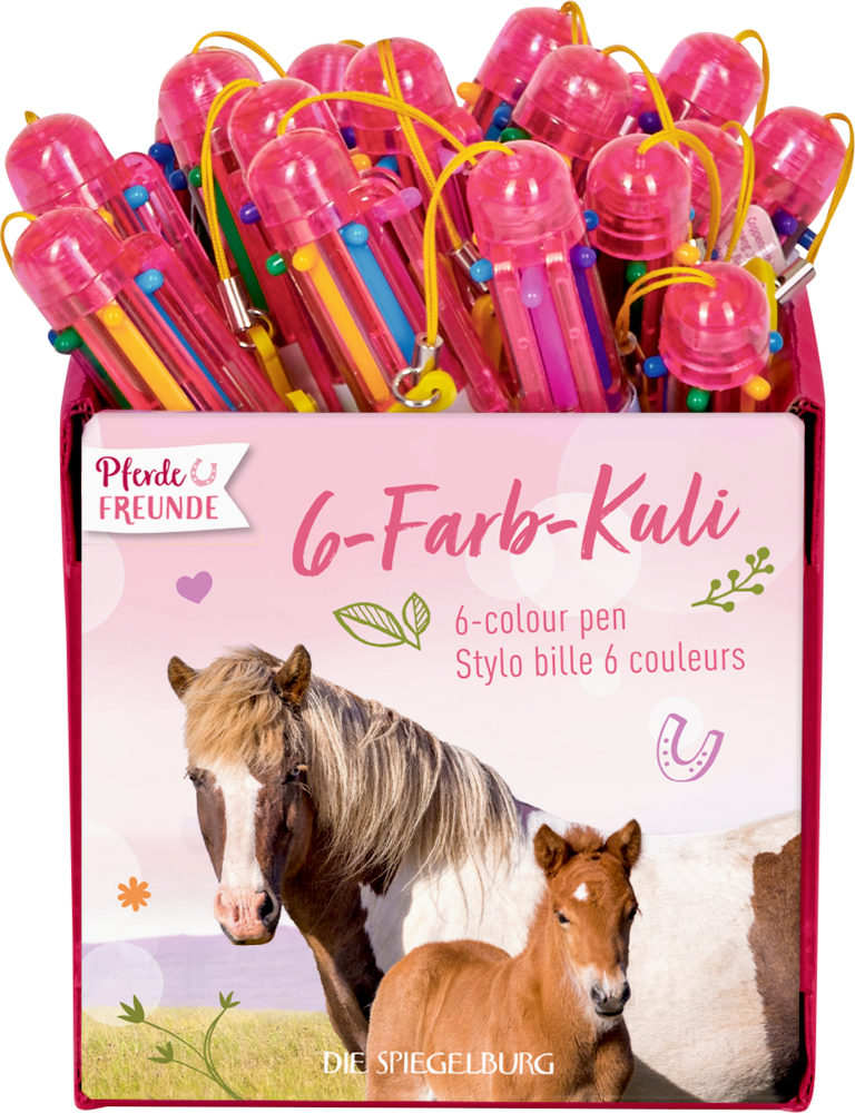 6-Farb-Kuli - Pferdefreunde