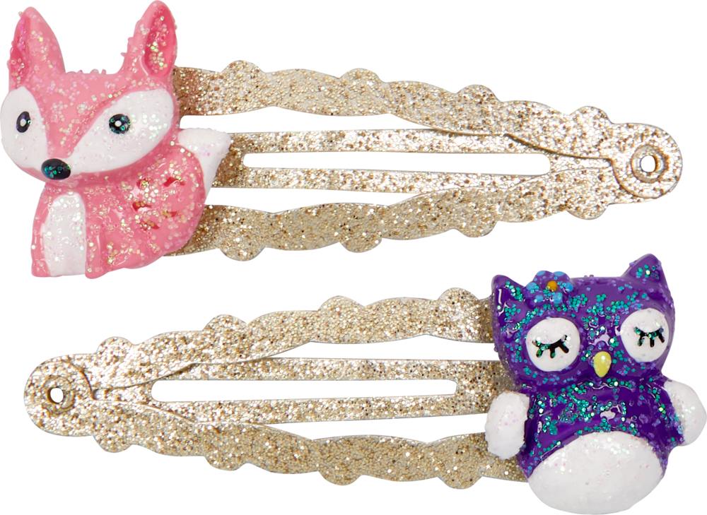 Haarclip Fuchs oder Eule - beautiful Stars