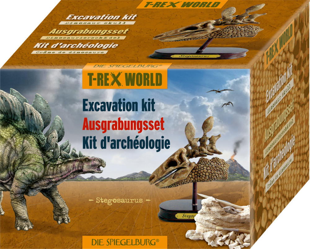Ausgrabungsset Dinoschädel Stegosaurus  T-Rex World