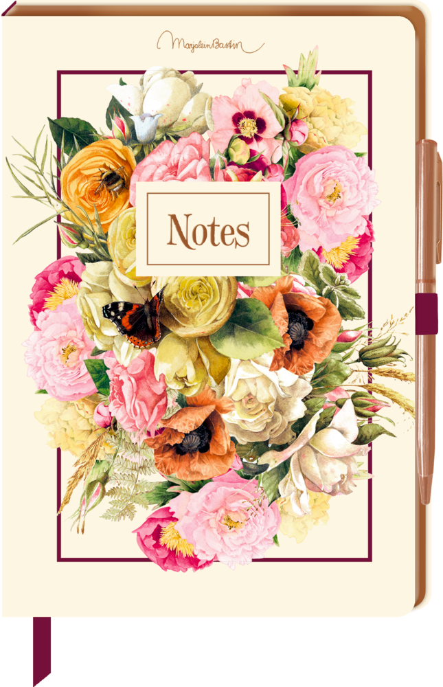 Notizbuch mit Kugelschreiber Blütenzauber - M. Bastin Notizbuch mit Kugelschreiber Blütenzauber - M. Bastin