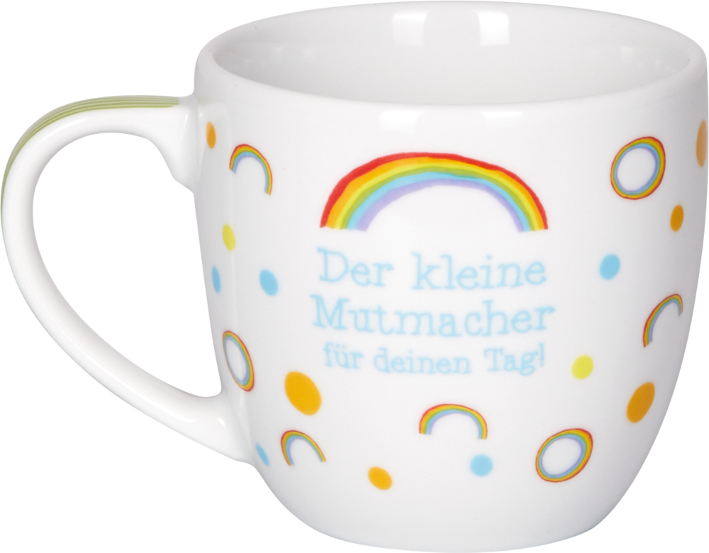 Porzellan-Tasse "Der kleine Mutmacher" (Das kl. Glück) Porzellan-Tasse "Der kleine Mutmacher" (Das kl. Glück)