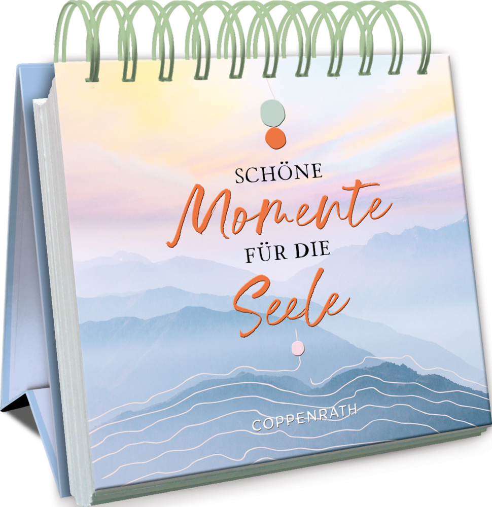 Kleines Spiralaufstellbuch: Schöne Momente für die Seele