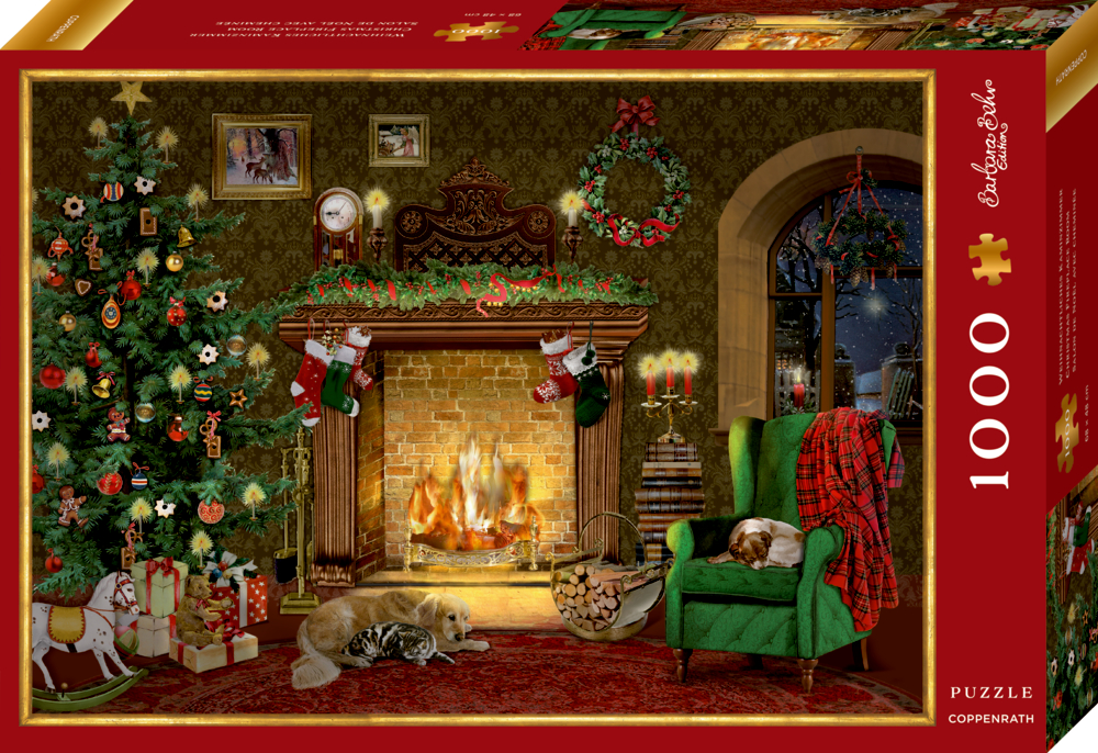 Puzzle - Weihnachtliches Kaminzimmer (1000 T.) Behr