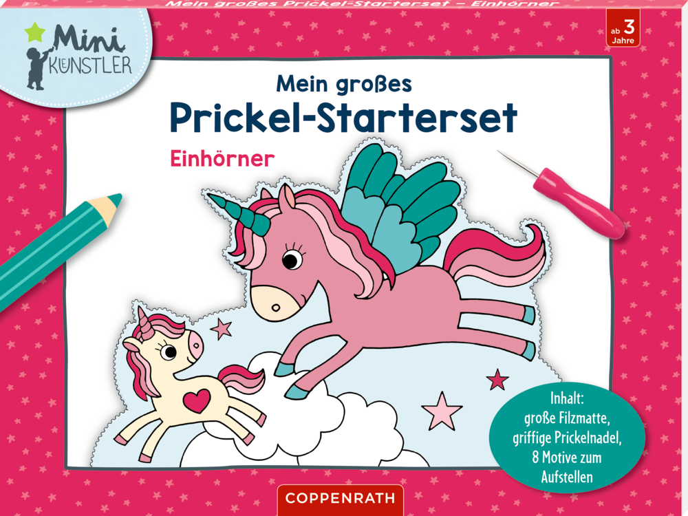 Mein großes Prickel-Starterset: Einhörner (Mini-Künstler)