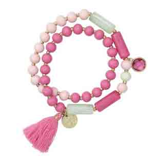 pink/rosa, Armband - I love Summer
