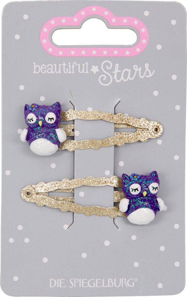 Haarclip Fuchs oder Eule - beautiful Stars