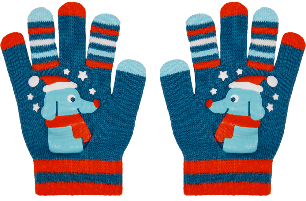 blau, Zauberhandschuhe (one size/3-6 Jahre) - Lasst uns froh & munter sein