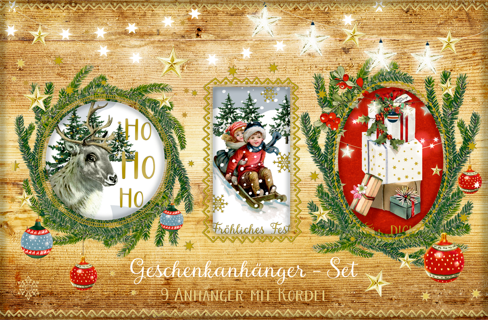 Geschenkanhänger - Lichterhelle Weihnachtszeit